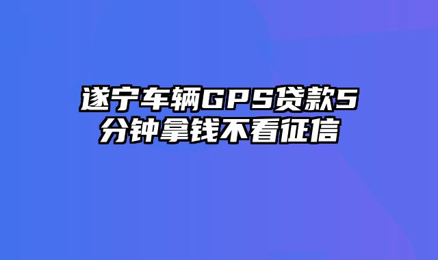 遂宁车辆GPS贷款5分钟拿钱不看征信