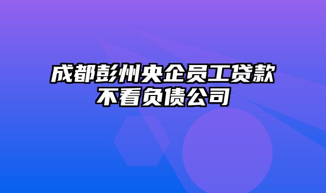 成都彭州央企员工贷款不看负债公司